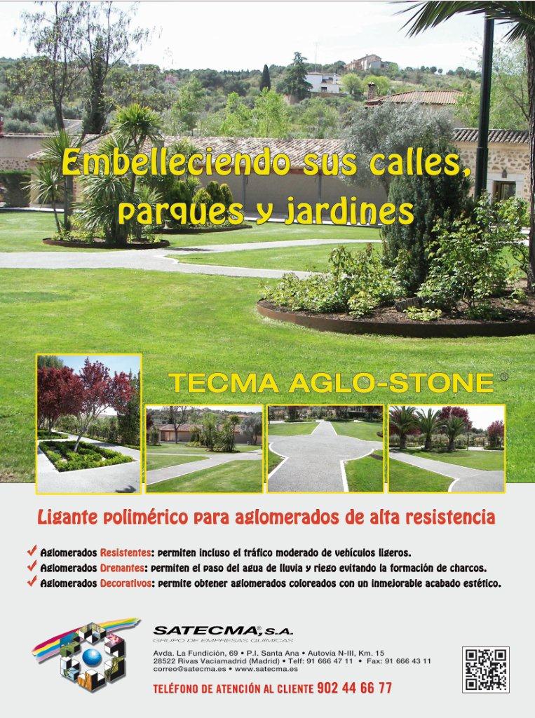 Tecma Aglo-Stone.Embellece calles, parques y jardines.