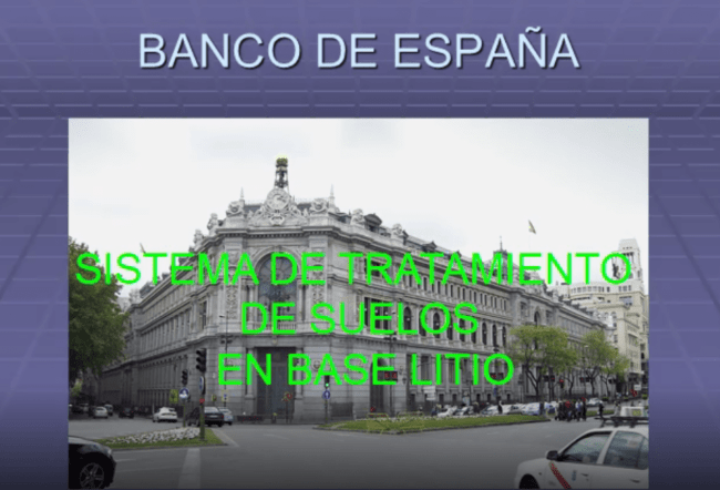 banco españa suelos Banco de España tratamiento suelos