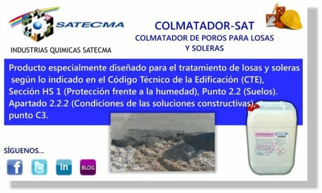 colmatador-sat colmatador de poros