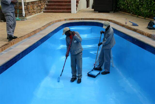 pintando con tecma paint hs azul piscina