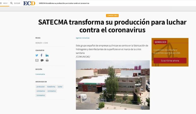 ecd satecma en los medios