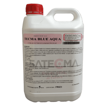 tecma blue aqua filtro radiación solar agua